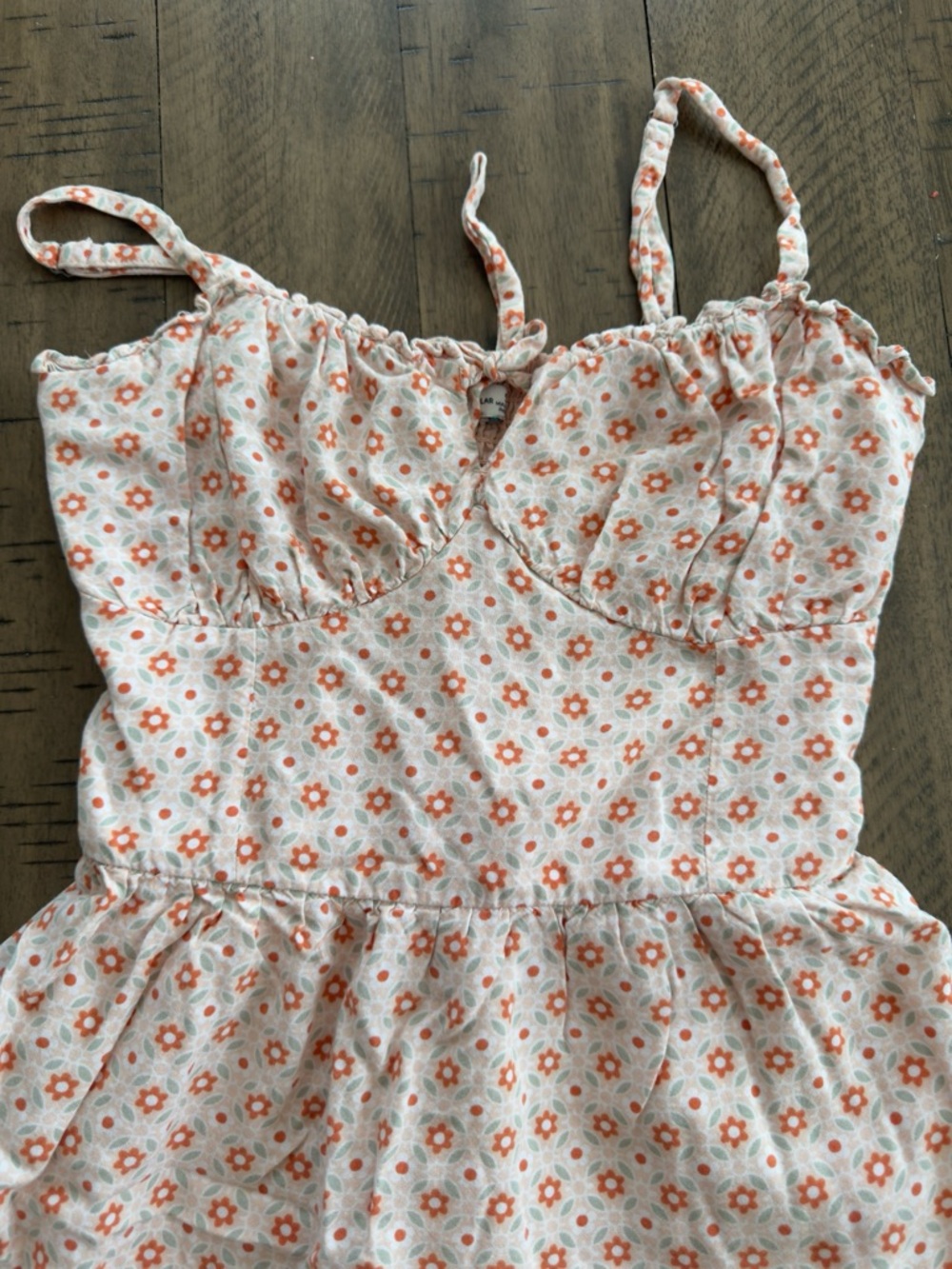 Hollister Light Pink Floral Tie-Front Mini Dress - Picture 8 of 11